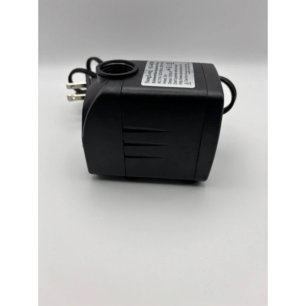 SongLong SL-403B Submersible Aquarium Pump 1500L/H 25W Koi Pond Water Pump Black